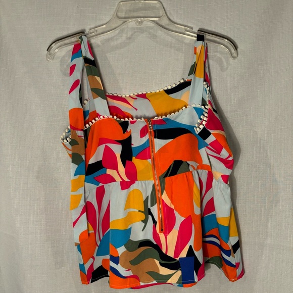THML Bright Geometric Print Top size L - Picture 2 of 9